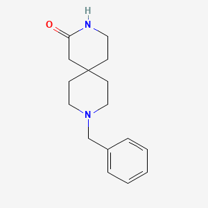 molecular formula C16H22N2O B1331392 9-苄基-3,9-二氮杂螺[5.5]十一烷-2-酮 CAS No. 500360-86-1