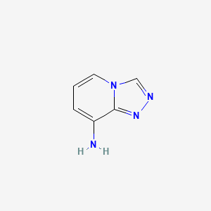 molecular formula C6H6N4 B1331393 [1,2,4]三唑并[4,3-a]吡啶-8-胺 CAS No. 31040-11-6