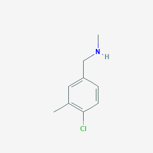 molecular formula C9H12ClN B13313959 [(4-Chloro-3-methylphenyl)methyl](methyl)amine 