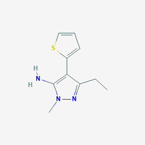 3-ethyl-1-methyl-4-(thiophen-2-yl)-1H-pyrazol-5-amine