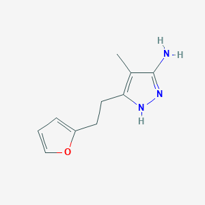 3-[2-(Furan-2-YL)ethyl]-4-methyl-1H-pyrazol-5-amine