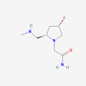 2-[(2S,4S)-4-Fluoro-2-[(methylamino)methyl]pyrrolidin-1-yl]acetamide