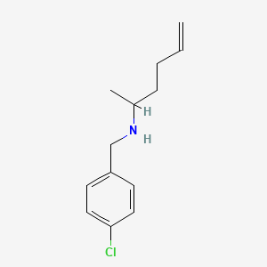 [(4-Chlorophenyl)methyl](hex-5-en-2-yl)amine