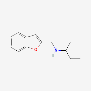 molecular formula C13H17NO B13314017 (1-Benzofuran-2-ylmethyl)(butan-2-yl)amine 