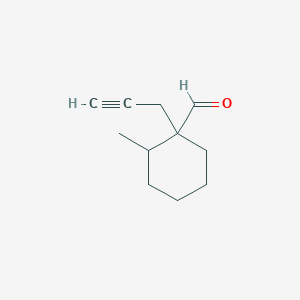 2-Methyl-1-(prop-2-YN-1-YL)cyclohexane-1-carbaldehyde