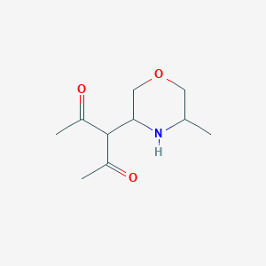 3-(5-Methylmorpholin-3-yl)pentane-2,4-dione