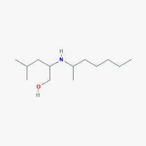 molecular formula C13H29NO B13314049 2-[(Heptan-2-yl)amino]-4-methylpentan-1-ol 