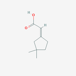 2-[(1Z)-3,3-Dimethylcyclopentylidene]acetic acid