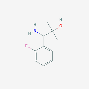 1-Amino-1-(2-fluorophenyl)-2-methylpropan-2-OL