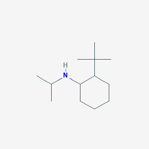 molecular formula C13H27N B13314128 2-tert-butyl-N-(propan-2-yl)cyclohexan-1-amine 