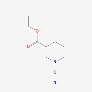 molecular formula C9H14N2O2 B13314144 Ethyl 1-cyanopiperidine-3-carboxylate 