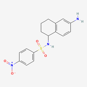 N-(6-Amino-1,2,3,4-tetrahydronaphthalen-1-yl)-4-nitrobenzene-1-sulfonamide