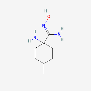 1-amino-N'-hydroxy-4-methylcyclohexane-1-carboximidamide