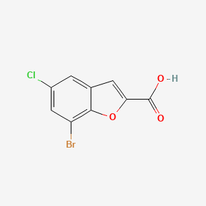 B1331419 7-Bromo-5-chloro-1-benzofuran-2-carboxylic acid CAS No. 190775-65-6