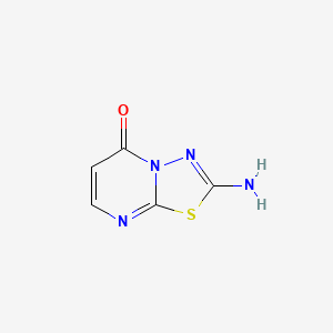 molecular formula C5H4N4OS B13314230 2-Amino-5H-[1,3,4]thiadiazolo[3,2-a]pyrimidin-5-one 