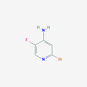 molecular formula C5H4BrFN2 B1331434 2-溴-5-氟吡啶-4-胺 CAS No. 887570-94-7