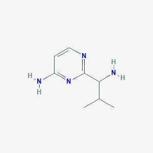 2-(1-Amino-2-methylpropyl)pyrimidin-4-amine