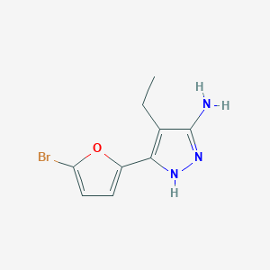 3-(5-Bromofuran-2-YL)-4-ethyl-1H-pyrazol-5-amine