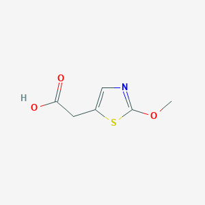 molecular formula C6H7NO3S B13314367 2-(2-Methoxy-1,3-thiazol-5-yl)acetic acid 