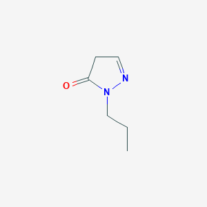 molecular formula C6H10N2O B13314403 1-Propyl-1h-pyrazol-5(4h)-one 