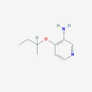 molecular formula C9H14N2O B13314432 4-(Butan-2-yloxy)pyridin-3-amine 