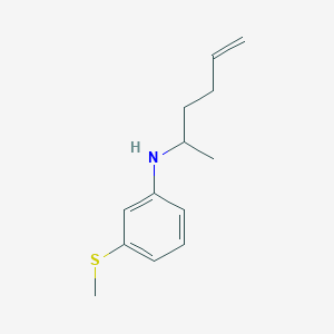 N-(Hex-5-en-2-yl)-3-(methylsulfanyl)aniline