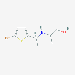 2-{[1-(5-Bromothiophen-2-yl)ethyl]amino}propan-1-ol