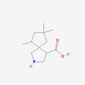 6,8,8-Trimethyl-2-azaspiro[4.4]nonane-4-carboxylic acid