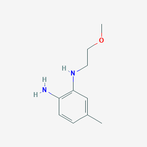 molecular formula C10H16N2O B13314551 N1-(2-Methoxyethyl)-5-methylbenzene-1,2-diamine 