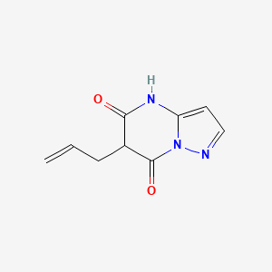 molecular formula C9H9N3O2 B13314557 6-(Prop-2-EN-1-YL)-4H,5H,6H,7H-pyrazolo[1,5-A]pyrimidine-5,7-dione 