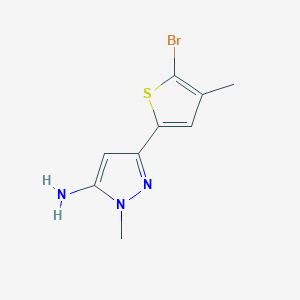 3-(5-Bromo-4-methylthiophen-2-yl)-1-methyl-1H-pyrazol-5-amine