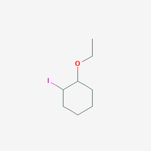 molecular formula C8H15IO B13314603 1-Ethoxy-2-iodocyclohexane 