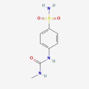 molecular formula C8H11N3O3S B1331462 苯磺酰胺，4-[[(甲基氨基)羰基]氨基]- CAS No. 129513-93-5
