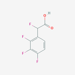 2-Fluoro-2-(2,3,4-trifluorophenyl)acetic acid