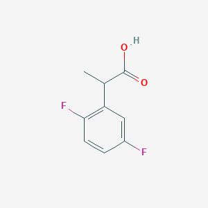 molecular formula C9H8F2O2 B13314703 2-(2,5-Difluorophenyl)propanoic acid 