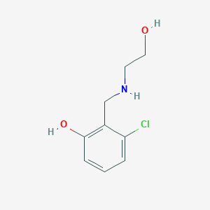 3-Chloro-2-{[(2-hydroxyethyl)amino]methyl}phenol