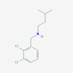 molecular formula C12H17Cl2N B13314731 [(2,3-Dichlorophenyl)methyl](3-methylbutyl)amine 