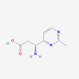 (3R)-3-amino-3-(2-methylpyrimidin-4-yl)propanoic acid