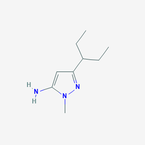 1-methyl-3-(pentan-3-yl)-1H-pyrazol-5-amine