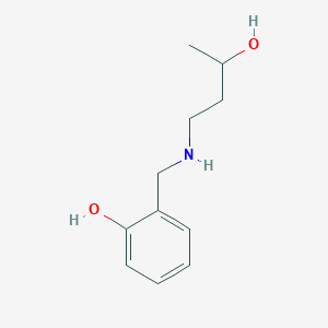 molecular formula C11H17NO2 B13314761 2-{[(3-Hydroxybutyl)amino]methyl}phenol 