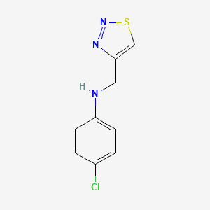 4-chloro-N-(1,2,3-thiadiazol-4-ylmethyl)aniline