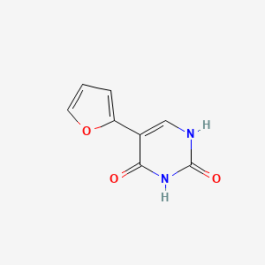 molecular formula C8H6N2O3 B1331486 5-(呋喃-2-基)-1H-嘧啶-2,4-二酮 CAS No. 55625-98-4