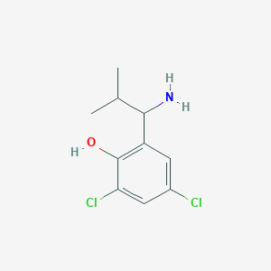 2-(1-Amino-2-methylpropyl)-4,6-dichlorophenol