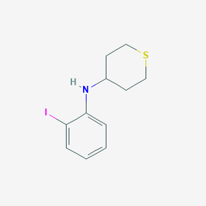 N-(2-iodophenyl)thian-4-amine