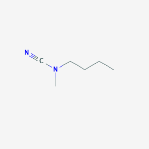 molecular formula C6H12N2 B13314897 Butyl(cyano)methylamine 