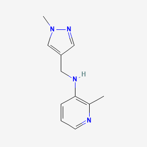 2-Methyl-N-[(1-methyl-1H-pyrazol-4-yl)methyl]pyridin-3-amine