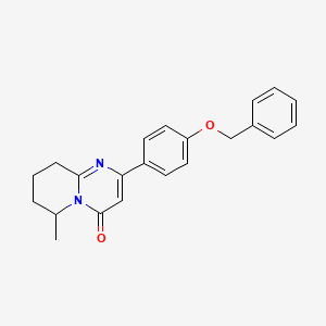 2-[4-(Benzyloxy)phenyl]-6-methyl-4H,6H,7H,8H,9H-pyrido[1,2-a]pyrimidin-4-one