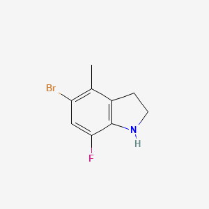 5-Bromo-7-fluoro-4-methyl-2,3-dihydro-1H-indole