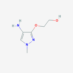 2-[(4-amino-1-methyl-1H-pyrazol-3-yl)oxy]ethan-1-ol