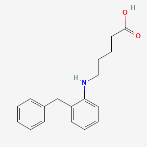 5-[(2-Benzylphenyl)amino]pentanoic acid